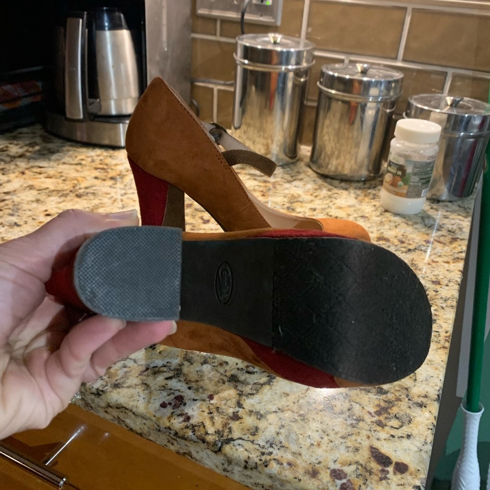 Candies Retro Color Block Platform Heels Women’s … - image 5